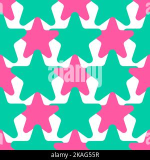 Motif étoiles coloré sans coutures, idéal pour un papier peint Illustration de Vecteur