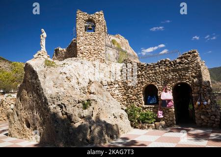 Sanctuaire de la Vierge du Rocher, Mijas, Costa del sol, Espagne. Banque D'Images