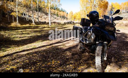 Motos à l'automne. Nevada Banque D'Images