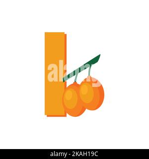 Imbe aux fruits de l'alphabet, vecteur d'art clip, Illustration pour enfants, lettre I Illustration de Vecteur