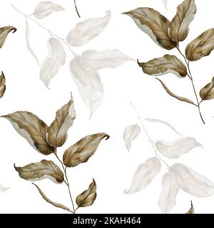 Leaf Pattern transparente Banque D'Images