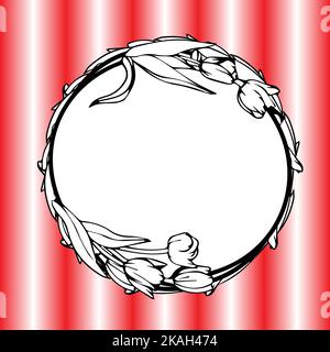 Mandala conception simpliste également fait avec quelques formes différentes dans les coins. L'ensemble de la conception est réalisé sur un fond blanc Banque D'Images