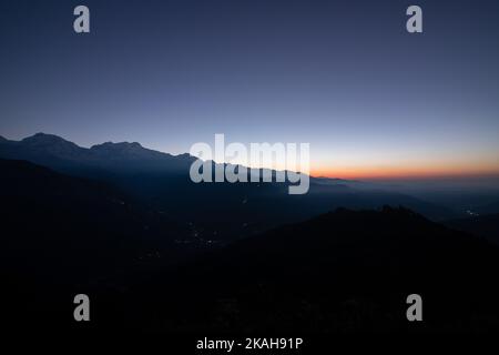 Beau village de Bhujung et Ghale Gau. Banque D'Images