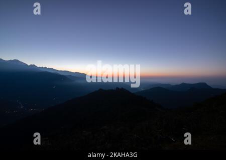 Beau village de Bhujung et Ghale Gau. Banque D'Images