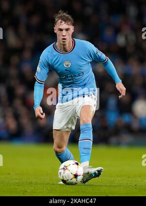 Manchester, Royaume-Uni. 2nd novembre 2022. Cole Palmer de Manchester City pendant le match de la Ligue des champions de l'UEFA au Etihad Stadium de Manchester. Le crédit photo devrait se lire: Andrew Yates/Sportimage crédit: Sportimage/Alay Live News Banque D'Images