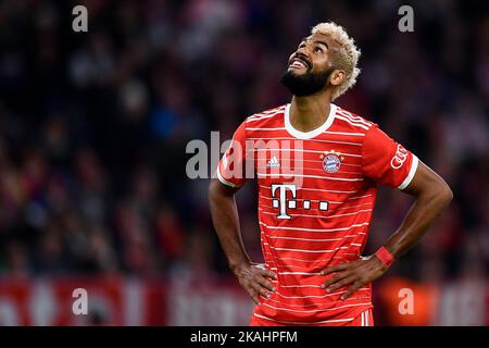 Munich, Allemagne. 01 novembre 2022. Eric Maxim Choupo-Moting du FC Bayern Munich réagit lors du match de football de l'UEFA Champions League entre le FC Bayern Munich et le FC Internazionale. Nicolò Campo/Alay Live News Banque D'Images