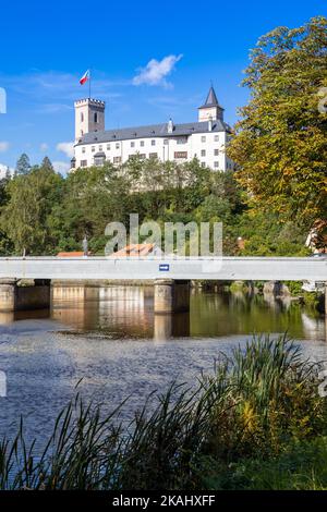 Hrad Rožmberk, Rozmberk nad Vltavou, Jizni Cechy, Ceska republika / château, Rozmberk nad Vltavou, Bohême du Sud, République tchèque Banque D'Images