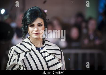 Dolcenera pendant le festival de musique Sanremo 66th sur 8 février 2016. *** Veuillez utiliser le crédit du champ de crédit *** Banque D'Images