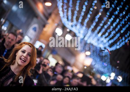 Noemi pendant le festival de musique Sanremo 66th sur 8 février 2016. *** Veuillez utiliser le crédit du champ de crédit *** Banque D'Images