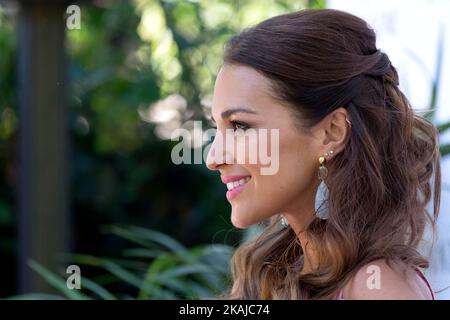 L'actrice Paula Echevarria participe à la séance photo « Pelo Pantene » à l'entrepôt de 21 juin 2016 à Madrid, en Espagne. (Photo par Oscar Gonzalez/NurPhoto) *** Veuillez utiliser le crédit du champ de crédit *** Banque D'Images