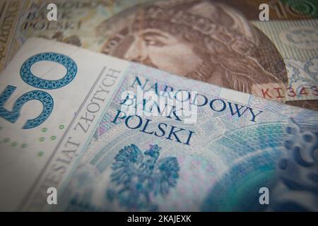 Bydgoszcz, Pologne - 31 juillet 2016. Les pièces de monnaie zloty polonaises sont visibles. (Photo de Jaap Arriens/NurPhoto) *** Veuillez utiliser le crédit du champ de crédit *** Banque D'Images