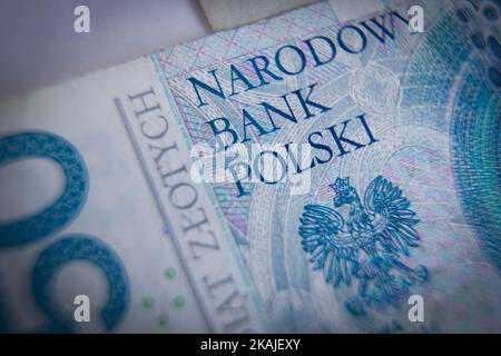 Bydgoszcz, Pologne - 31 juillet 2016. Les pièces de monnaie zloty polonaises sont visibles. (Photo de Jaap Arriens/NurPhoto) *** Veuillez utiliser le crédit du champ de crédit *** Banque D'Images