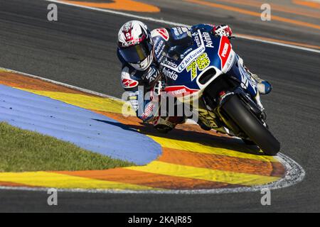 Loris Baz de France d'Avintia Racing lors des épreuves colectives de moto GP au Circuito de Valencia Ricardo Tormo sur 15 novembre 2016 à Valence, Espagne. Banque D'Images