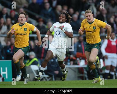 La Marland Yarde l'Angleterre lors du match de la Old Mutual Wealth Series entre l'Angleterre et l'Australie au stade de Twickenham , Londres, Grande-Bretagne - 03 décembre 2016 (photo de Kieran Galvin/NurPhoto) *** Veuillez utiliser le crédit du champ de crédit *** Banque D'Images