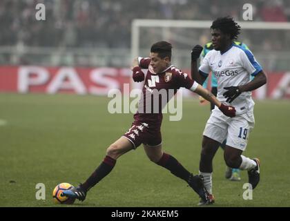 Juan Iturbe pendant la série Un match entre le FC Torino et Atalanta BC au Stadio Olimpico di Torino sur 29 janvier 2017 à Turin, Italie. (Photo de Loris Roselli/NurPhoto). *** Veuillez utiliser le crédit du champ de crédit *** Banque D'Images