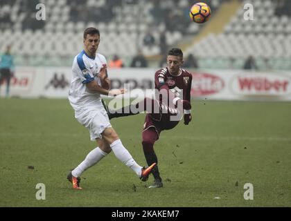 Antonio Barreca pendant la série Un match entre le FC Torino et Atalanta BC au Stadio Olimpico di Torino sur 29 janvier 2017 à Turin, Italie. (Photo de Loris Roselli/NurPhoto). *** Veuillez utiliser le crédit du champ de crédit *** Banque D'Images