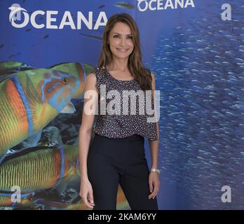 Le modèle Almudena Fernandez assiste à la présentation de la campagne OCEANA sur 23 mars 2017 à Madrid, Espagne. (Photo par Oscar Gonzalez/NurPhoto) *** Veuillez utiliser le crédit du champ de crédit *** Banque D'Images