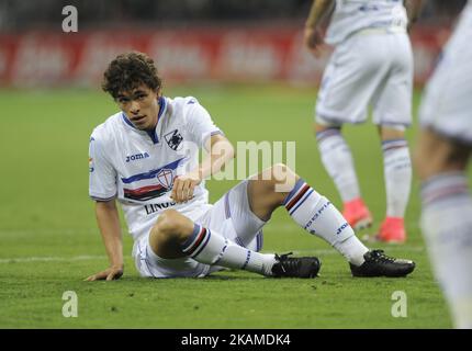 Dodò de Sampdoria pendant la série Un match entre FC Internazionale et U.C. Sampdoria au Stadio Giuseppe Meazza sur 03 avril 2017 à Milan, Italie. (Photo d'Omar Bai/NurPhoto) (photo d'Omar Bai/NurPhoto) *** Veuillez utiliser le crédit du champ de crédit *** Banque D'Images