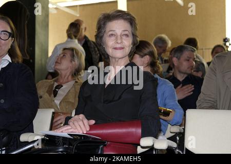 L'actrice Charlotte Rampling assiste au Loewe Craft Prize au COAM à Madrid. Espagne. 10 mars 2017 (photo par Oscar Gonzalez/NurPhoto) *** Veuillez utiliser le crédit du champ de crédit *** Banque D'Images