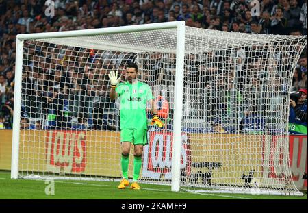 Gianluigi Buffon de Juventus au stade de Juventus à Turin, Italie sur 11 avril 2017. (Photo de Matteo Ciambelli/NurPhoto) *** Veuillez utiliser le crédit du champ de crédit *** Banque D'Images