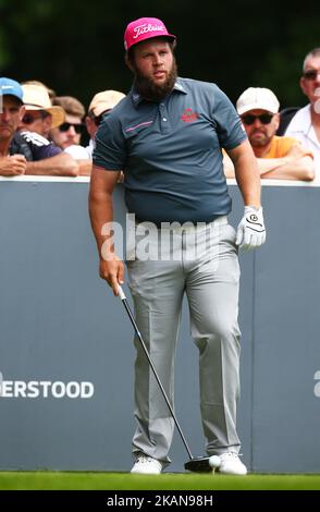 Andrew Johnston de l'Angleterre pendant 1st ronde pour le championnat BMW PGA 2017 sur le parcours ouest à Wentworth on 25 mai 2017 en Virginia Water, Angleterre (photo par Kieran Galvin/NurPhoto) *** Veuillez utiliser le crédit du champ de crédit *** Banque D'Images