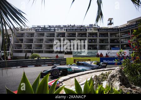 77 BOTTAS Valtteri de Finlande de Mercedes W08 Hybrid EQ Power+ équipe Mercedes GP lors du Grand Prix de Monaco du championnat de Formule 1 de la FIA, à Monaco le 27th de 2017. (Photo de Xavier Bonilla/NurPhoto) *** Veuillez utiliser le crédit du champ de crédit *** Banque D'Images