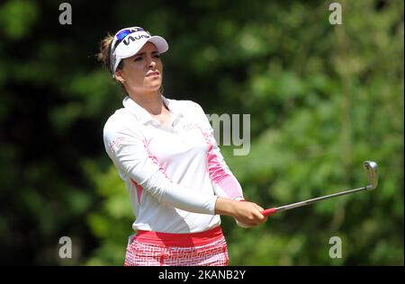 Gaby Lopez du Mexique est en 7th lors de la troisième manche du championnat LPGA Volvik au Travis Pointe Country Club, Ann Arbor, MI, USA Samedi, 27 mai, 2017. (Photo de Jorge Lemus/NurPhoto) *** Veuillez utiliser le crédit du champ de crédit *** Banque D'Images