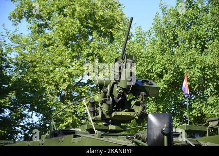 Célébration du 26th anniversaire des forces armées croates au centre sportif de loisirs Jarun à Zagreb, Croatie, le 28 mai 2017. (Photo par Alen Gurovic/NurPhoto) *** Veuillez utiliser le crédit du champ de crédit *** Banque D'Images