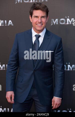 Tom Cruise participe à la première espagnole 'The Mummy' au cinéma 'Callao City Lights' à Madrid le 29 mai 2017 (photo de Gabriel Maseda/NurPhoto) *** Veuillez utiliser le crédit du champ de crédit *** Banque D'Images
