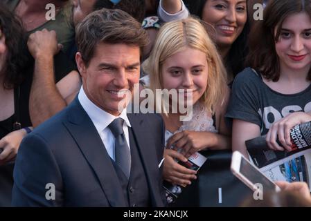 Tom Cruise participe à la première espagnole 'The Mummy' au cinéma 'Callao City Lights' à Madrid le 29 mai 2017 (photo de Gabriel Maseda/NurPhoto) *** Veuillez utiliser le crédit du champ de crédit *** Banque D'Images