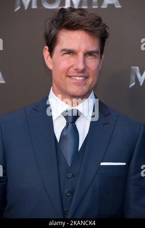 Tom Cruise participe à la première espagnole 'The Mummy' au cinéma 'Callao City Lights' à Madrid le 29 mai 2017 (photo de Gabriel Maseda/NurPhoto) *** Veuillez utiliser le crédit du champ de crédit *** Banque D'Images