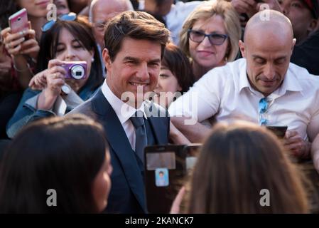 Tom Cruise participe à la première espagnole 'The Mummy' au cinéma 'Callao City Lights' à Madrid le 29 mai 2017 (photo de Gabriel Maseda/NurPhoto) *** Veuillez utiliser le crédit du champ de crédit *** Banque D'Images