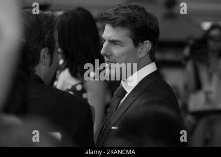 Tom Cruise participe à la première espagnole 'The Mummy' au cinéma 'Callao City Lights' à Madrid le 29 mai 2017 (photo de Gabriel Maseda/NurPhoto) *** Veuillez utiliser le crédit du champ de crédit *** Banque D'Images