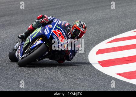 25 Maverick Vinales d'Espagne de Movistar Yamaha MotoGP (Yamaha) pendant le Grand Prix Monter énergie Catalogne, au circuit de Barcelone-Catalunya sur 9 juin de 2017. (Photo de Xavier Bonilla/NurPhoto) *** Veuillez utiliser le crédit du champ de crédit *** Banque D'Images