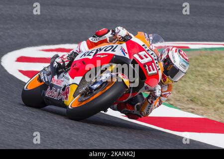 MotoGP - Marc Marquez(Spa), Repsol Honda Team pendant le Grand Prix MotoGP Monster Energy of Catalunya, sur le circuit Barcelone-Catalunya, Barcelone le 9th juin 2017 à Barcelone, Espagne. -- (photo par Urbanandsport/NurPhoto) *** Veuillez utiliser le crédit du champ de crédit *** Banque D'Images