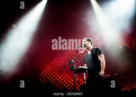 Du groupe de rock américain System of A Down photographié sur scène lors du Pinkpop Festival 2017 à Landgraaf (pays-Bas) (photo de Roberto Finizio/NurPhoto) *** Veuillez utiliser le crédit du champ de crédit *** Banque D'Images