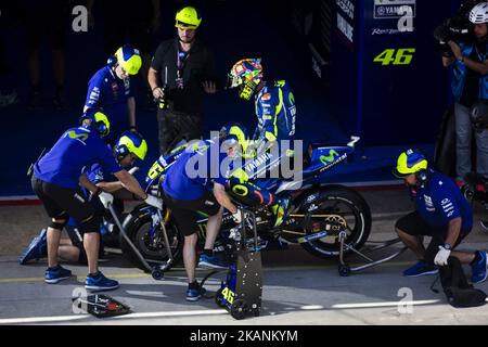 46 Valentino Rossi de l'Italie de Movistar Yamaha moto GP (Yamaha) pendant le Grand Prix Monter énergie Catalogne, au circuit de Barcelone-Catalunya sur 10 juin de 2017. (Photo de Xavier Bonilla/NurPhoto) *** Veuillez utiliser le crédit du champ de crédit *** Banque D'Images