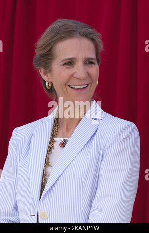 La princesse Elena d'Espagne assiste à la « Journée de la Charité » à 15 juin 2017, à Madrid, en Espagne. (Photo par Oscar Gonzalez/NurPhoto) *** Veuillez utiliser le crédit du champ de crédit *** Banque D'Images