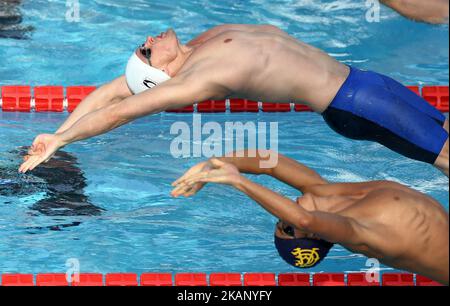 Christian Diener (GER) participe à la finale A de course de fond de 200 m masculin lors de la compétition internationale de natation Trofeo Settecolli à la piscine del Foro Italico à Rome, Italie sur 25 juin 2017. (Photo de Matteo Ciambelli/NurPhoto) *** Veuillez utiliser le crédit du champ de crédit *** Banque D'Images