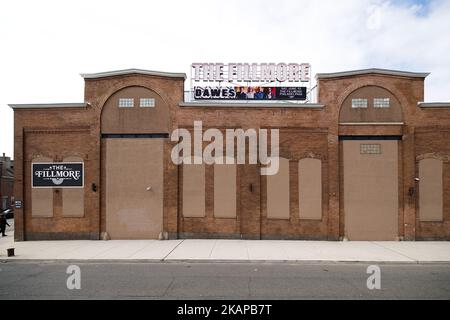 Extérieur, vue de jour sur 24 mai 2017, de Fillmore Philadelphie, dans le quartier de Fishtown de Philadelphie, PA, États-Unis. Le lieu de divertissement est logé dans un bâtiment de l'Ajax Metal Company reconverti et remonte à environ 1893. (Photo de Bastiaan Slabbers/NurPhoto) *** Veuillez utiliser le crédit du champ de crédit *** Banque D'Images