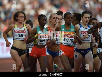 Alina REH d'Allemagne, participe aux épreuves de 5000 mètres pour femmes au cours du septième jour des Championnats du monde d'athlétisme 16th de l'IAAF Londres 2017 au Stade de Londres sur 10 août 2017 à Londres, Royaume-Uni. (Photo par Ulrik Pedersen/NurPhoto) *** Veuillez utiliser le crédit du champ de crédit *** Banque D'Images