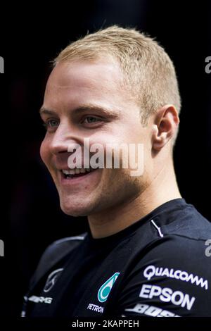 77 BOTTAS Valtteri de Finlande de l'écurie Mercedes GP pendant le Grand Prix belge de Formule 1 au circuit de Spa-Francorchamps sur 24 août 2017 à Spa, Belgique. (Photo par Xavier Bonilla/NurPhoto) Banque D'Images