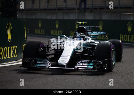 77 BOTTAS Valtteri de Finlande de l'écurie Mercedes GP lors de la qualification du Grand Prix belge de Formule 1 au circuit de Spa-Francorchamps sur 25 août 2017 à Spa, Belgique. (Photo par Xavier Bonilla/NurPhoto) Banque D'Images