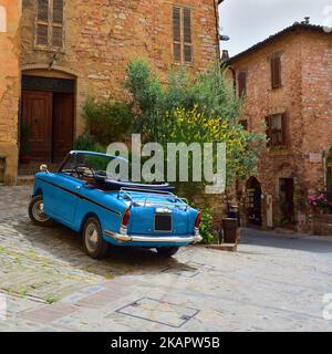 Bianchina cabriolet voiture d'époque de la 1960s du constructeur automobile italien Autobianchi Banque D'Images