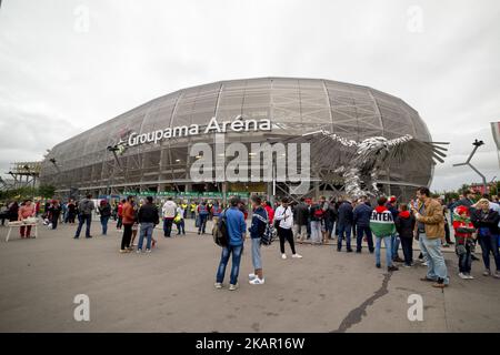 Stade Groupama Arena lors du match de qualification de la coupe du monde de la FIFA 2018 entre la Hongrie et le Portugal au stade Groupama Arena de Budapest, Hongrie sur 3 septembre 2017 (photo par Andrew Surma/NurPhoto) Banque D'Images