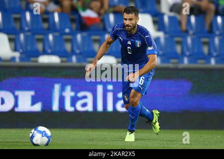 Antonio Candreva d'Italie lors du match de qualification de football de la coupe du monde de la FIFA 2018 entre l'Italie et Israël au stade Mapei à Reggio Emilia, Italie sur 5 septembre 2017. (Photo de Matteo Ciambelli/NurPhoto) Banque D'Images