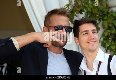 Venise, Italie. 09 septembre 2017. Départ de Matthias Schoenaerts de l'hôtel Excelsior (photo de Matteo Chinellato/NurPhoto) Banque D'Images