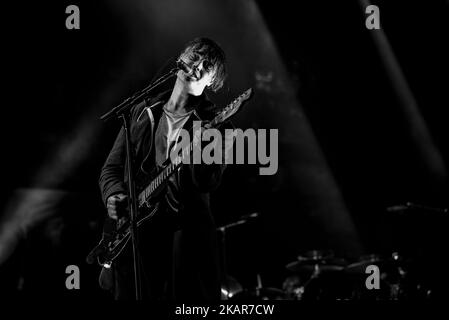 Le célèbre groupe de rock indépendant britannique The Liberines se déroule sur scène au festival de l'OnBlackheath, à Londres, sur 10 septembre 2017. La gamme de Libertines est composée de Pete Doherty (voix, guitare), Carl Barat (voix, guitare), John Hassall (basse) et Gary Powell (batterie). Le groupe a signé un contrat record avec Virgin EMI Records et a sorti son troisième album, anthems for Bled Youth le 11 septembre 2015. (Photo par Alberto Pezzali/NurPhoto) Banque D'Images