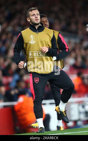 Jack Wilshere d'Arsenal lors du match de l'UEFA Europa League Group H entre Arsenal et le 1.FC Koln aux Émirats , Londres 14 sept 2017 (photo de Kieran Galvin/NurPhoto) Banque D'Images