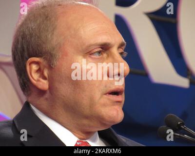 Le whip de la majorité de la Chambre Steve Scalise parle au Sommet des électeurs de 2017 Values à l'hôtel Omni Shoreham à Washington, DC on 13 octobre 2017 (photo de Kyle Mazza/NurPhoto) Banque D'Images